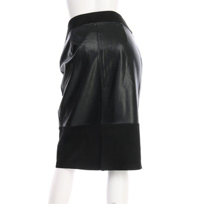 アンデュリューマーク ◆スタイリッシュなブラック異素材ミックススカート｜詳細画像