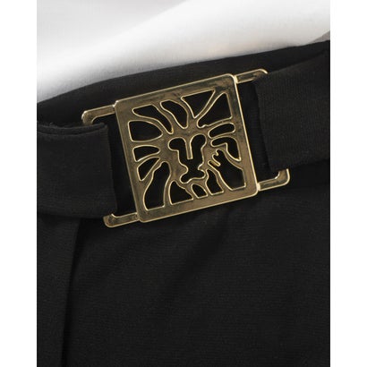 アンクライン ANNE KLEIN ゴールドロゴ付きジャージースカート （ブラック）｜詳細画像
