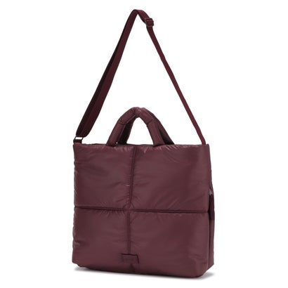 アネロ anello anello アネロ バッグ ショルダーバッグ レディース 15L A4 斜めがけ 大きめ ファスナー付き 軽量 大容量 PILLOWY 2WAY SHOULDER AIB5223 （ダークボルドー）｜詳細画像