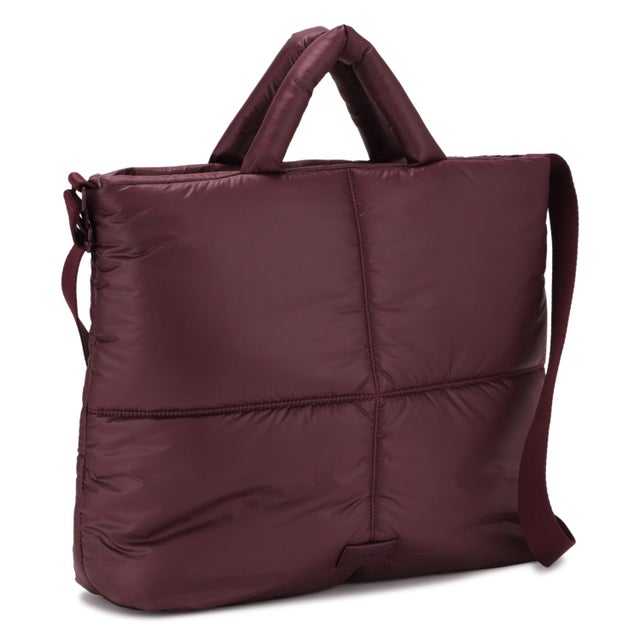 バッグ ショルダーバッグ レディース 15L A4 斜めがけ 大きめ ファスナー付き 軽量 大容量 PILLOWY 2WAY SHOULDER AIB5223 （ダークボルドー）