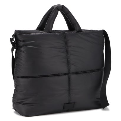 アネロ anello anello アネロ バッグ ショルダーバッグ レディース 15L A4 斜めがけ 大きめ ファスナー付き 軽量 大容量 PILLOWY 2WAY SHOULDER AIB5223 （ブラック）｜詳細画像