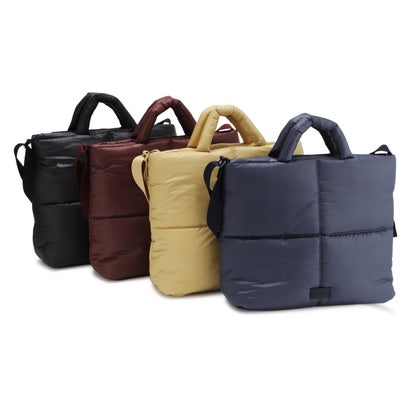アネロ anello anello アネロ バッグ ショルダーバッグ レディース 15L A4 斜めがけ 大きめ ファスナー付き 軽量 大容量 PILLOWY 2WAY SHOULDER AIB5223 （ブラック）｜詳細画像