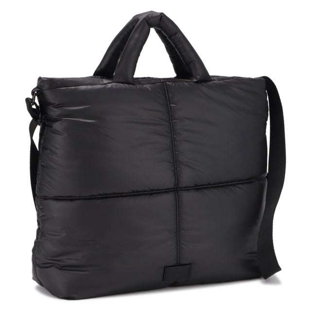 バッグ ショルダーバッグ レディース 15L A4 斜めがけ 大きめ ファスナー付き 軽量 大容量 PILLOWY 2WAY SHOULDER AIB5223 （ブラック）
