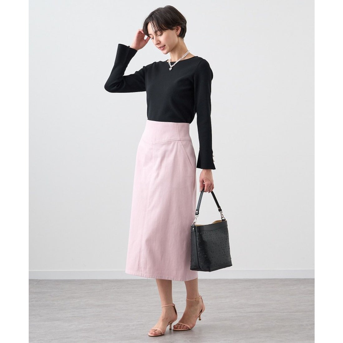 アナイ ANAYI フレアスリーブ総針 プルオーバー （beige (11 