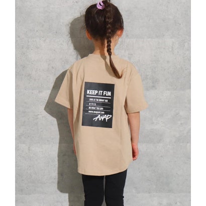 ANAP KIDS ビッグTシャツ+レギンス巾着セット（サックスブルー）｜詳細画像