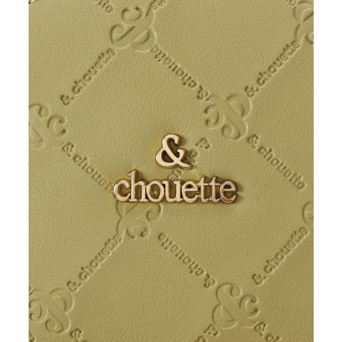 アンドシュエット & chouette 型押しモノグラム リュック （ベージュ 