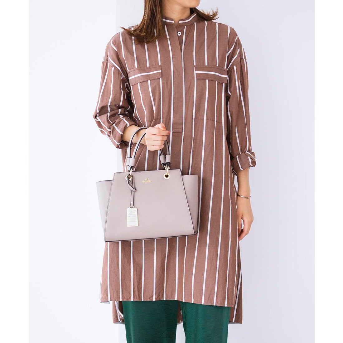 アンドシュエット & chouette 2WAYシンプルハンドバッグ 