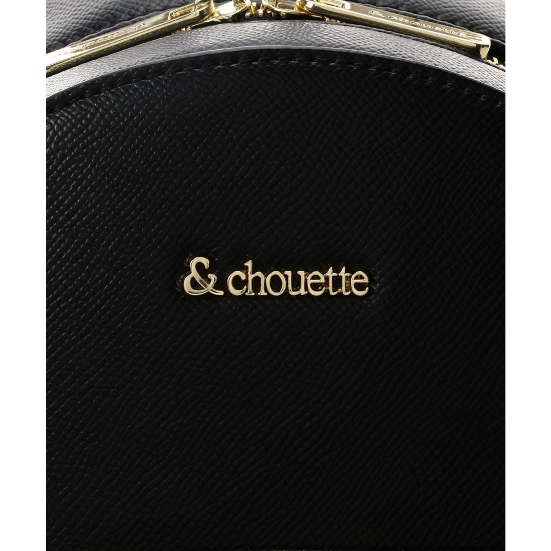 アンドシュエット & chouette シンプルラインリュック (ブラック 