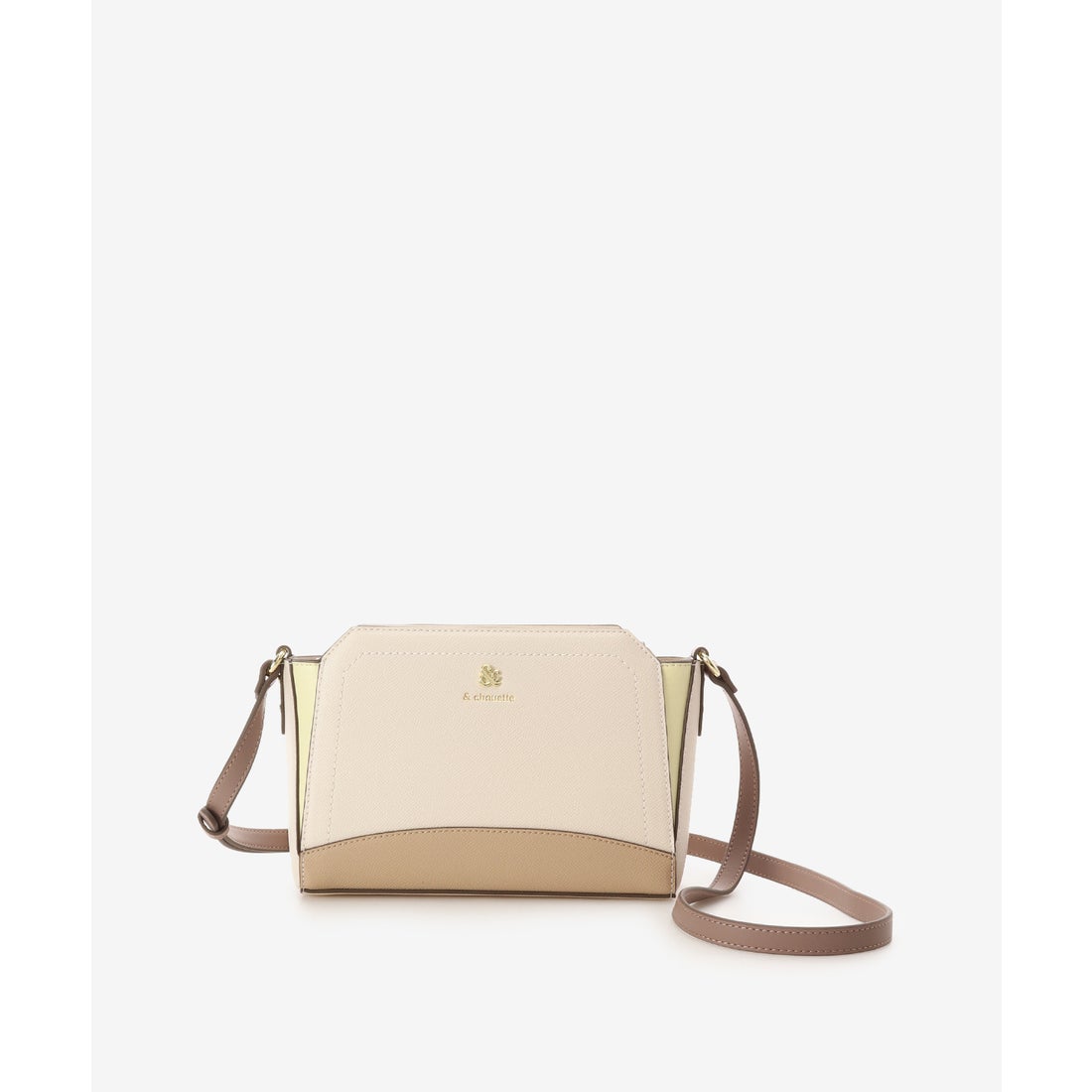 アンドシュエット & chouette アクセントカラー配色ショルダーバッグ