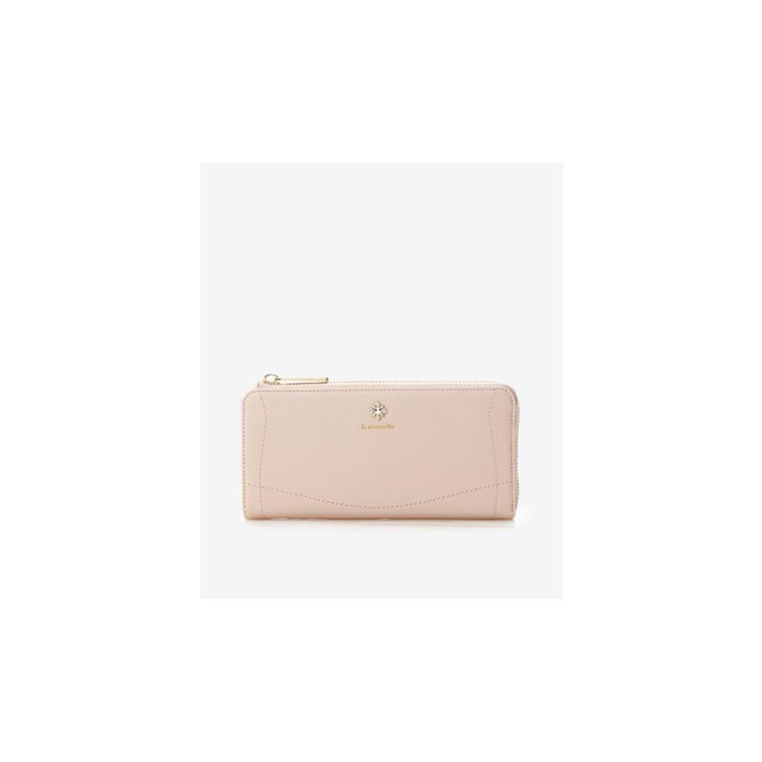 アンドシュエット & chouette ビジューL字ファスナー長財布 （ピンク 