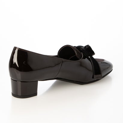 【大きいサイズ】ベルベットリボンローファー （ダークブラウンスエードコンビ）｜詳細画像