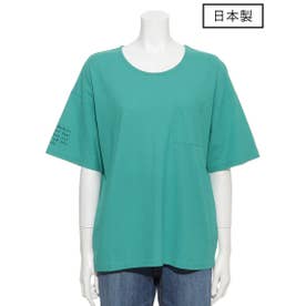 【日本製】 モイスチャークール ロゴTシャツ （グリーン）