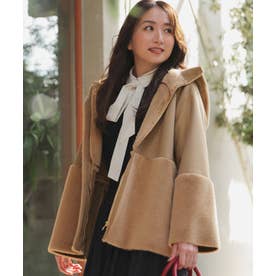 エニィスィス ANY SIS Luxuryフェイクムートン コート （キャメル