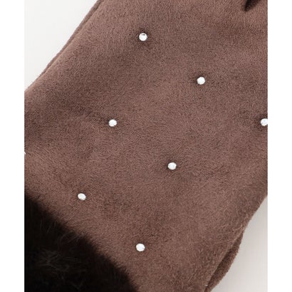シャインストーン グローブ （ブラウン）｜詳細画像