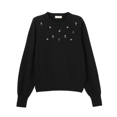 ジュエルカシミヤミックスニット プルオーバー （アメジスト（ラベンダー））｜詳細画像