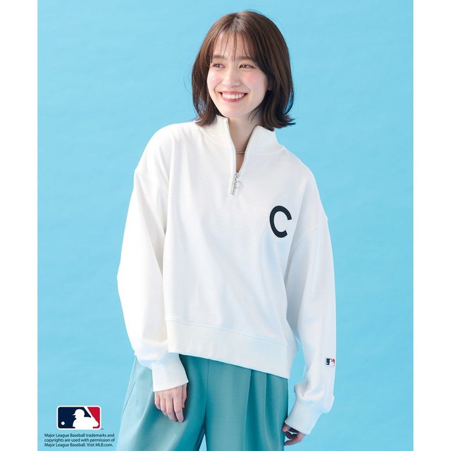 【洗濯機可/UVケア】MLB/メジャーリーグベースボール ジップスウェット （オフ）