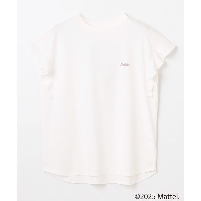 【Barbie(TM)】フリルTシャツ （ホワイト）