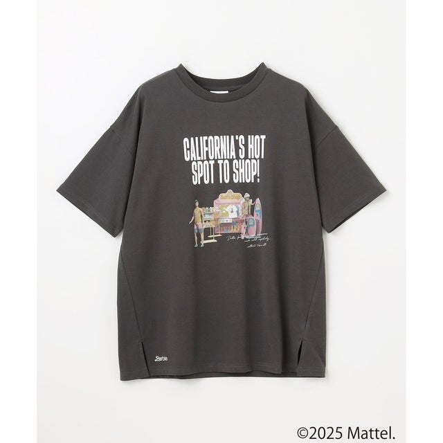 【Barbie(TM)】ロゴTシャツ （チャコール）