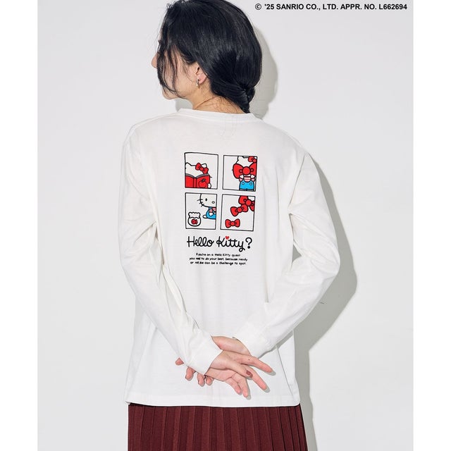 【ハローキティ×ANY】ロゴTシャツ （ホワイトロゴ）