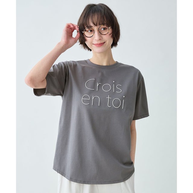 アソートロゴラウンドヘムTシャツ （ステッチロゴ）