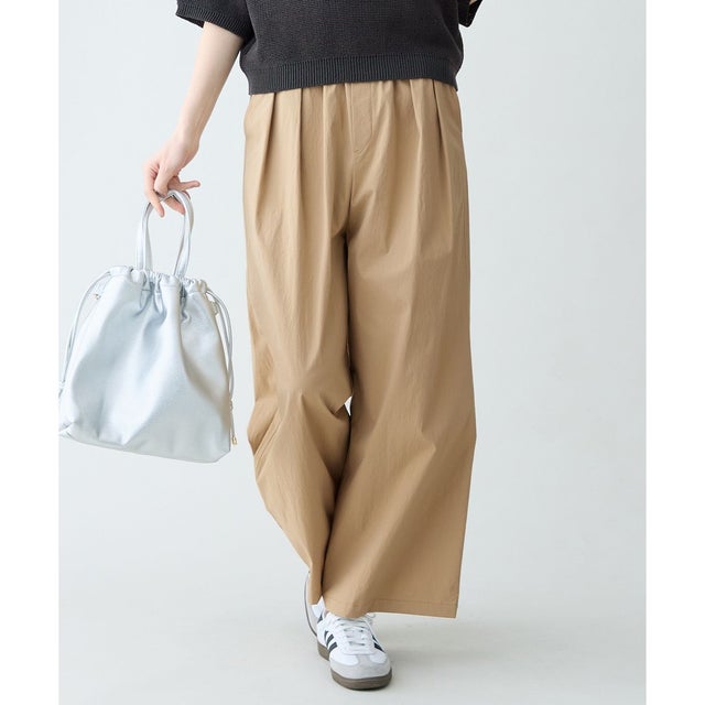 撥水ナイロンタックパンツ （ベージュ）