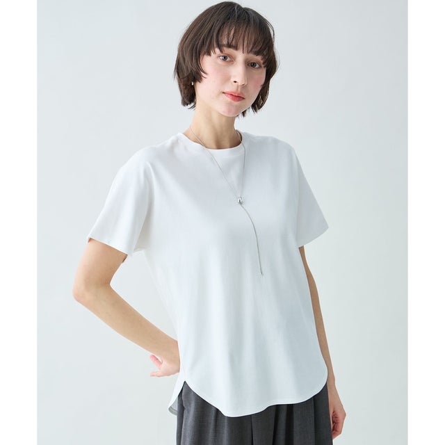 プレミアムコットンベーシックTシャツ （オフ）