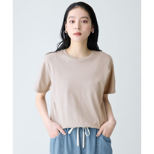 プレミアムコットンベーシックTシャツ （グレージュ）