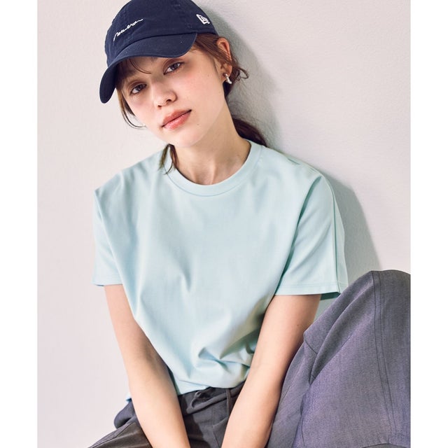 プレミアムコットンベーシックTシャツ （ライトブルー（一部店舗限定色））