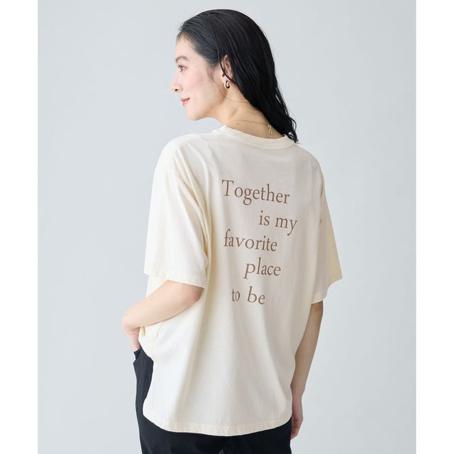 ピグメントアソートロゴTシャツ （エクリュ）