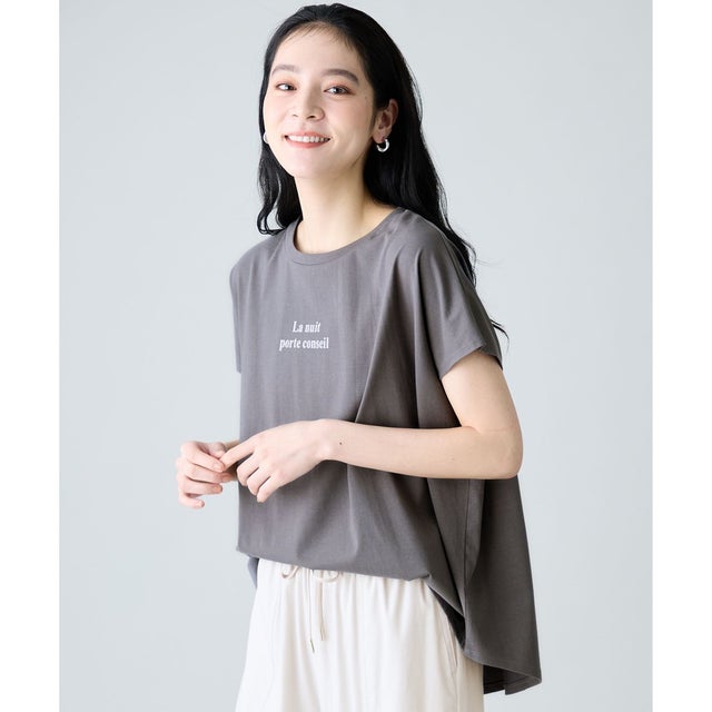 ファンクションワイドフレンチスリーブTシャツ （スレート）