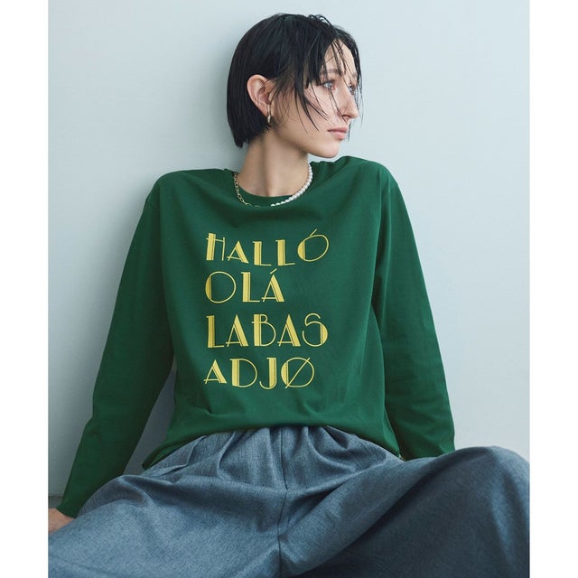 ロングスリーブロゴTシャツ （グリーン）