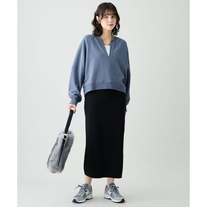 【WEB＆一部店舗限定】デイリーナロースカート （ブルー）｜詳細画像