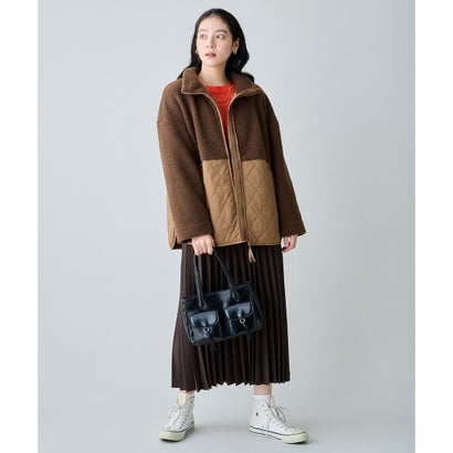 フラッフィーバイカラーニット （ブラック）｜詳細画像