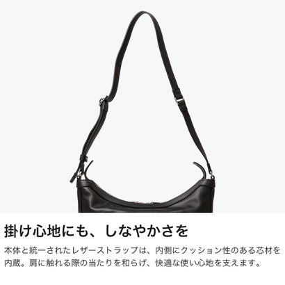 正規取扱店 ショルダーバッグ メンズ レディース ブランド レザー 牛革 肩かけ 斜めがけ 舟形 シンプル 大人 ラウンド型 ヴィンテージ風 高級感 日本製 B5 アルティザンレザー 36-03003 （グレージュ）｜詳細画像