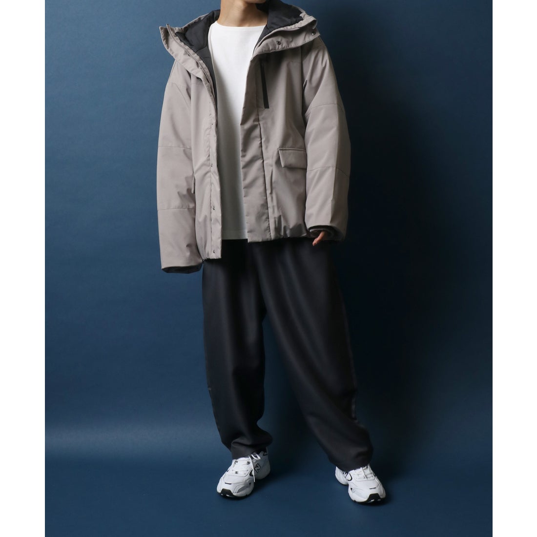アンパス ANPAS 【ANPAS】ANPAS ストレッチ オーバーサイズ エコダウン 