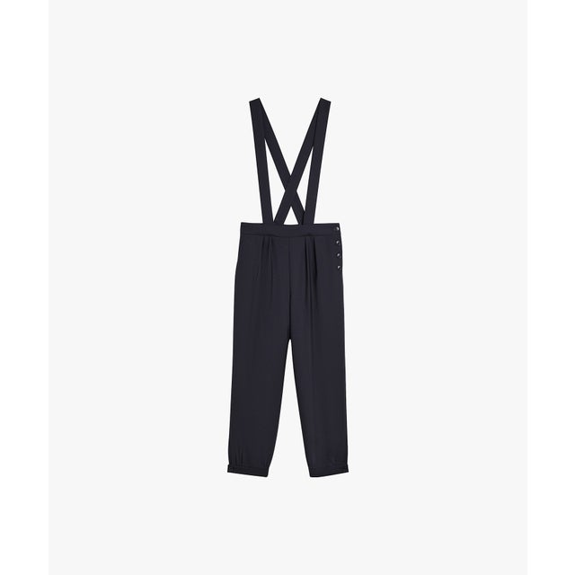 PANTALON A BRETELLES （ネイビー）