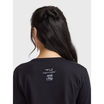 アニエスベーファム agne's b. FEMME コットン バイカラー 長袖 アーティストTシャツ ”Louis Somveille” （マルチ）｜詳細画像