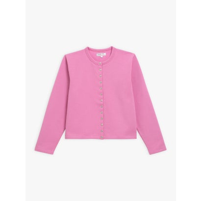 アニエスベーファム agne's b. FEMME M434 CARDIGAN カーディガンプレッション Bio [Made in France] （ピンク系その他）｜詳細画像