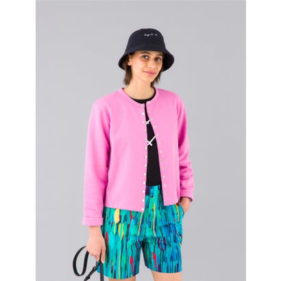 アニエスベーファム agne's b. FEMME M434 CARDIGAN カーディガンプレッション Bio [Made in France] （ピンク系その他）｜詳細画像