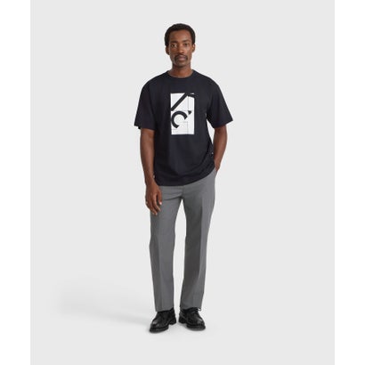 アニエスベーオム agne's b. HOMME メンズ プリント オーガニックコットン 半袖 アーティストTシャツ ”Bertrand Loube” （ブラック）｜詳細画像