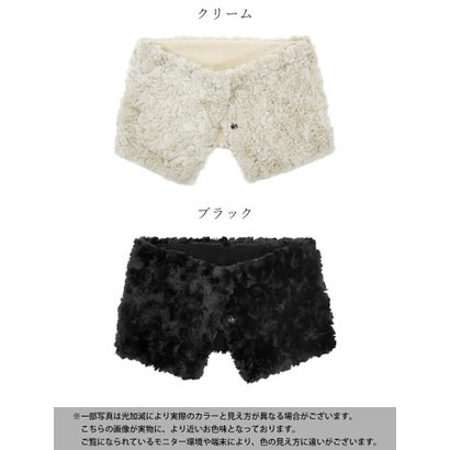 ボアティペット レディース マフラー ふわふわ もこもこ フェイクファー ネックウォーマー ボリューム 防寒 あったか 秋冬 大人可愛い 無地 首元 ファー ボア ティペット プレゼント ギフト 小物 （クリーム）｜詳細画像