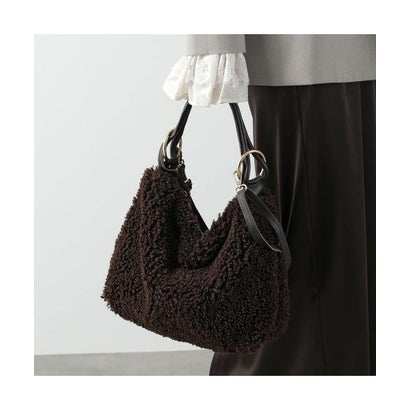 andrea cardone ショルダーバッグ Teddy bag 4 ボア （testa-di-moro/ブラウン）｜詳細画像
