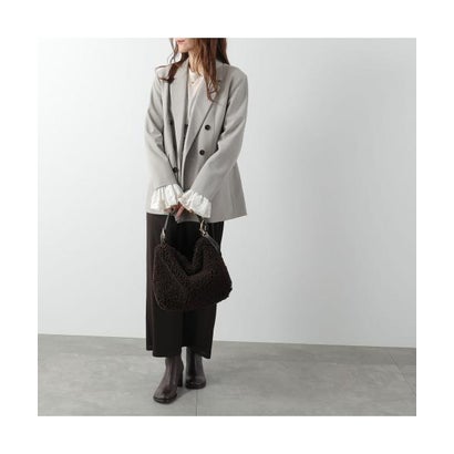 andrea cardone ショルダーバッグ Teddy bag 4 ボア （testa-di-moro/ブラウン）｜詳細画像