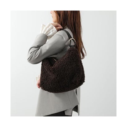 andrea cardone ショルダーバッグ Teddy bag 4 ボア （testa-di-moro/ブラウン）｜詳細画像