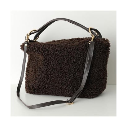 andrea cardone ショルダーバッグ Teddy bag 4 ボア （testa-di-moro/ブラウン）｜詳細画像