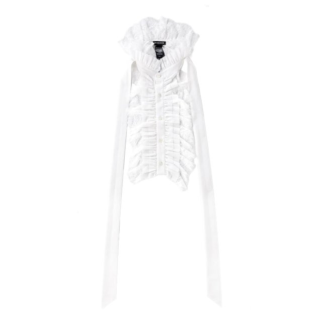 WINSTON LACE RUFFLED PLASTRON（Natural）