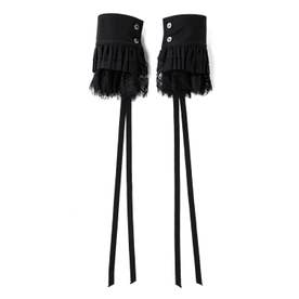 VESTAR LACE RUFFLED CUFFS（Black）