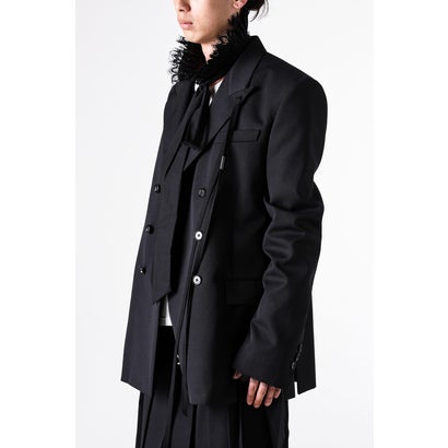 TOSTEN LACE RUFFLED COLLAR（Black）｜詳細画像