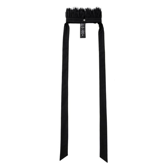 TOSTEN LACE RUFFLED COLLAR（Black）