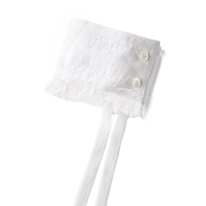 DANTE CUFFS WITH RAW EDGE RUFFLES（Natural）｜詳細画像